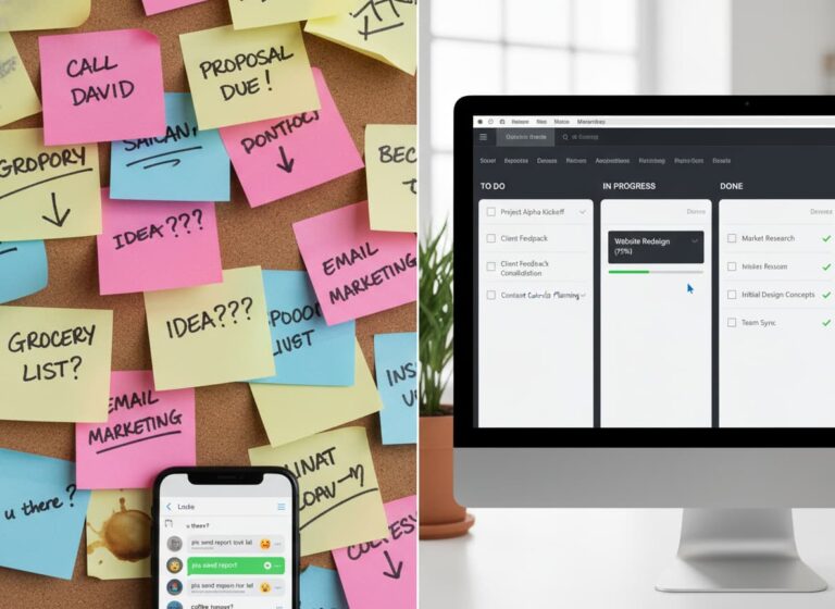 Why Sticky Notes and Group Chats Can’t Replace Work Management Tools